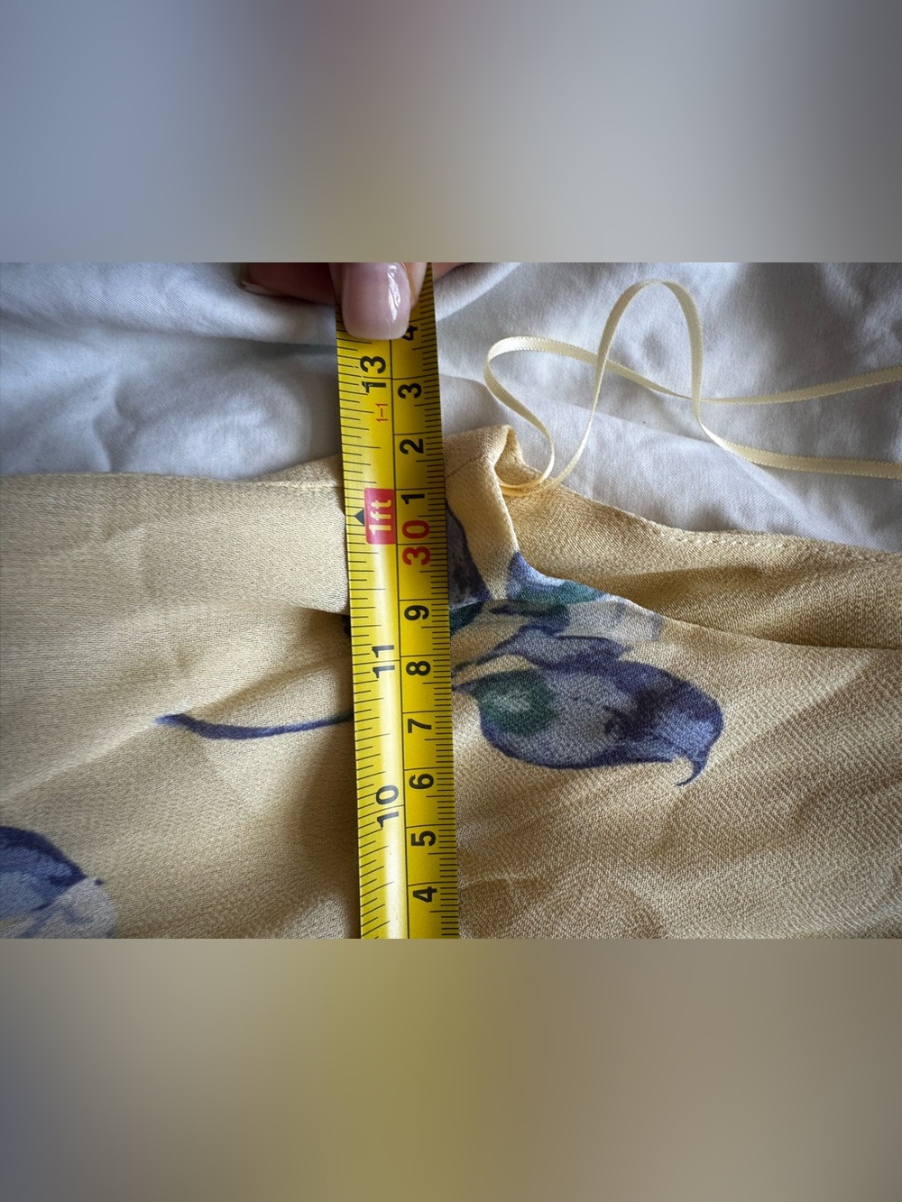 Reformation Romantic Floral Midi Dress Yellow Blue Sleeveless Viscose Size XS - Picture 6 of 14